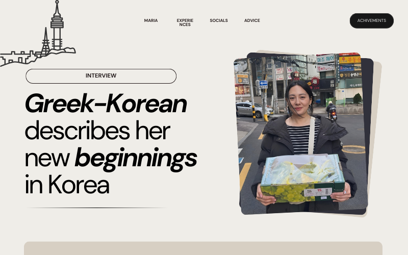 [INTERVIEW] Greek-Korean describes her new beginnings in Korea